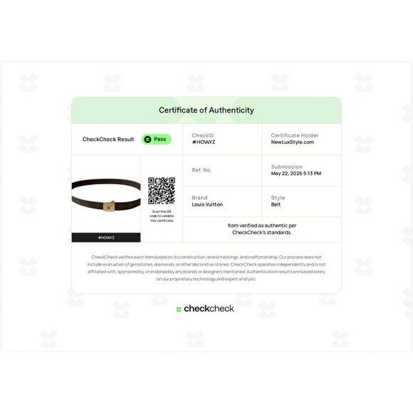 Louis Vuitton reversible unisex belt authentic W/ COA 90cm 36 inch main image 6